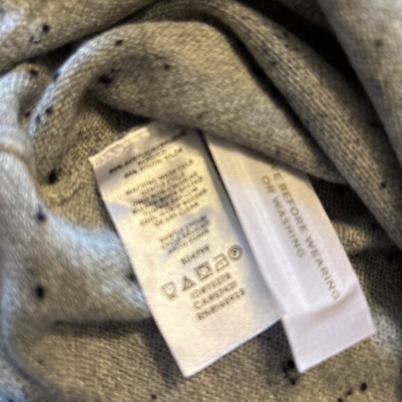 Loft Gray Speckled Long Sleeve Sweater Size Medium NWT - Picture 9 of 9